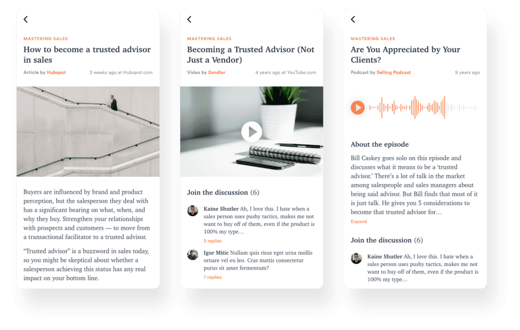 elearning platform for curated content 2